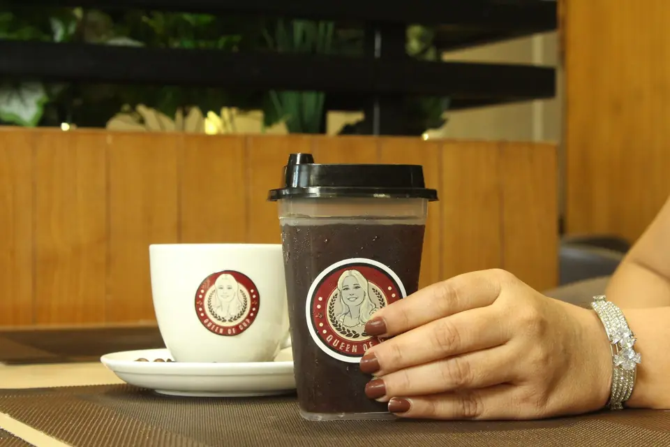 A Queen of Cup coffee served at Pizzaiiolo